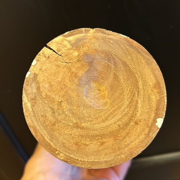 Vintage Hand Carved Olive Wood Chalice Cup w/ Jerusalem Last Supper & Jesus - Picture 13 of 14